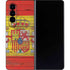 Spain Flag Dark Wood Galaxy Z Fold4 5G Skin